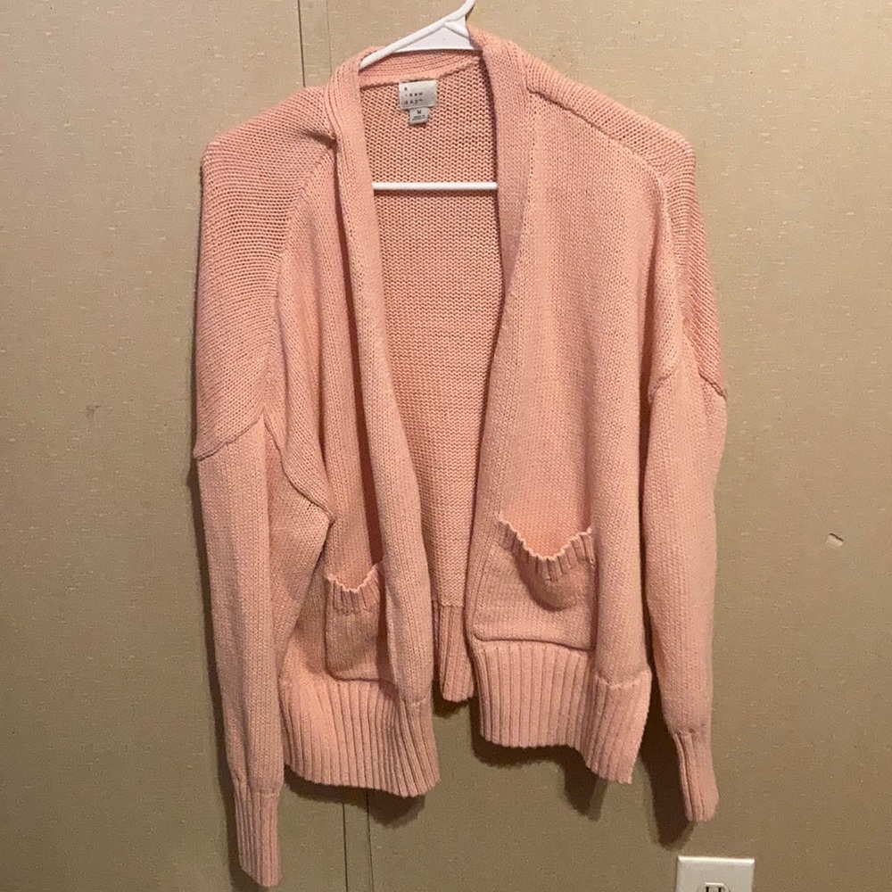 Pink cardigan